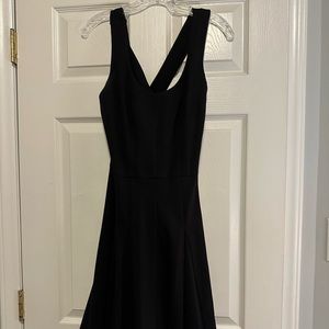 Banana Republic black cocktail dress size 8 cross back straps